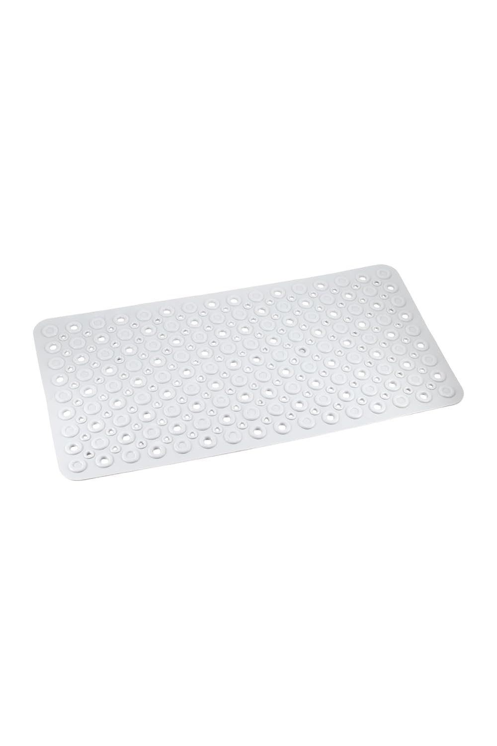 Efe Mark Premium Serisi Banyo - Küvet İçi Kaydırmaz Vantuzlu Oluklu Desenli Diktördgen Paspas 67,5 x 34,5 cm, Beyaz