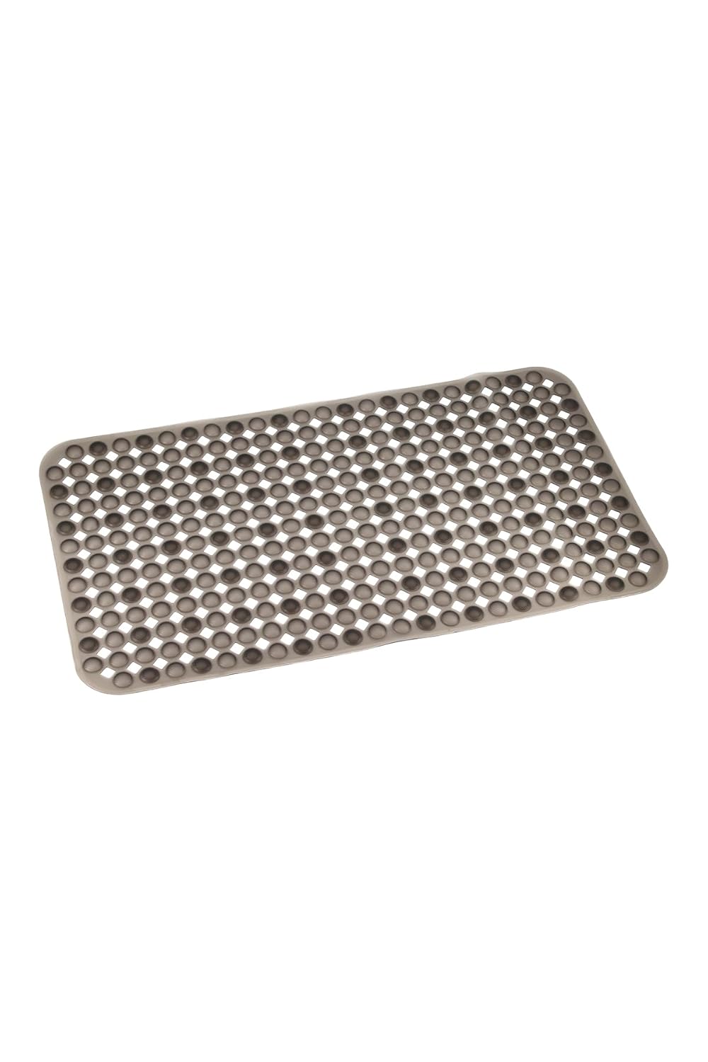 Efe Mark Premium Serisi Banyo - Küvet İçi Kaydırmaz Vantuzlu Yuvarlak Desenli Diktördgen Paspas 66,5 x 36,5 cm, Siyah