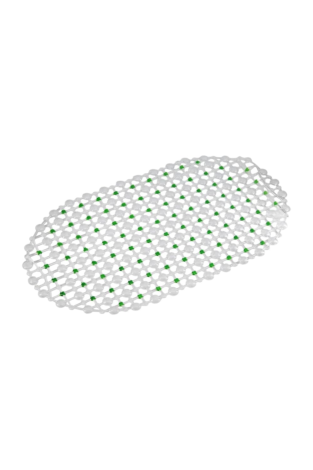 Efe Mark Eko Serisi Banyo - Küvet İçi Kaydırmaz Vantuzlu Oluklu Oval Paspas 63 x 34 cm, Yeşil