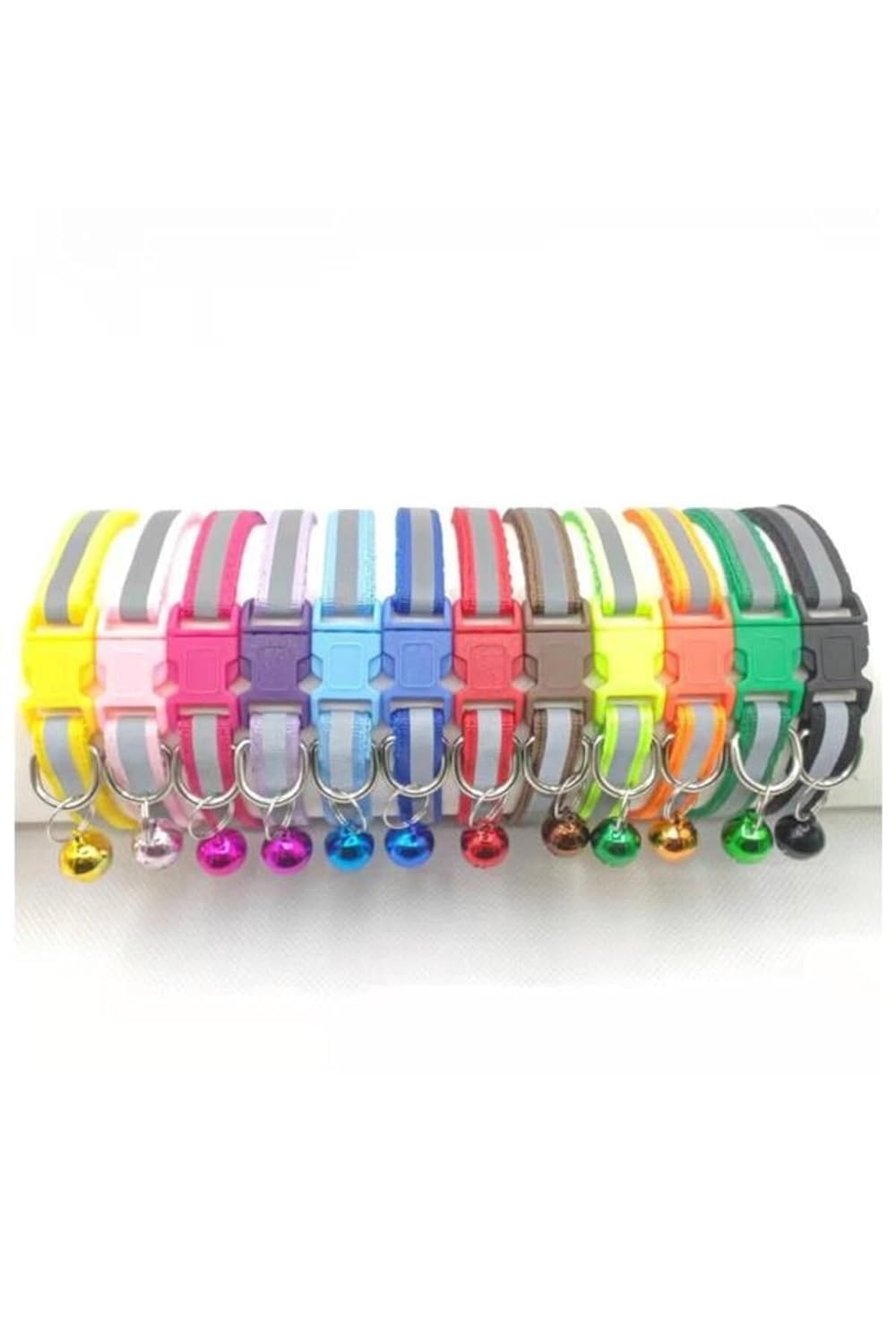 Glipet Reflektörlü Zilli Kedi Boyun Tasması 19x1 Cm Fıstık Yeşil