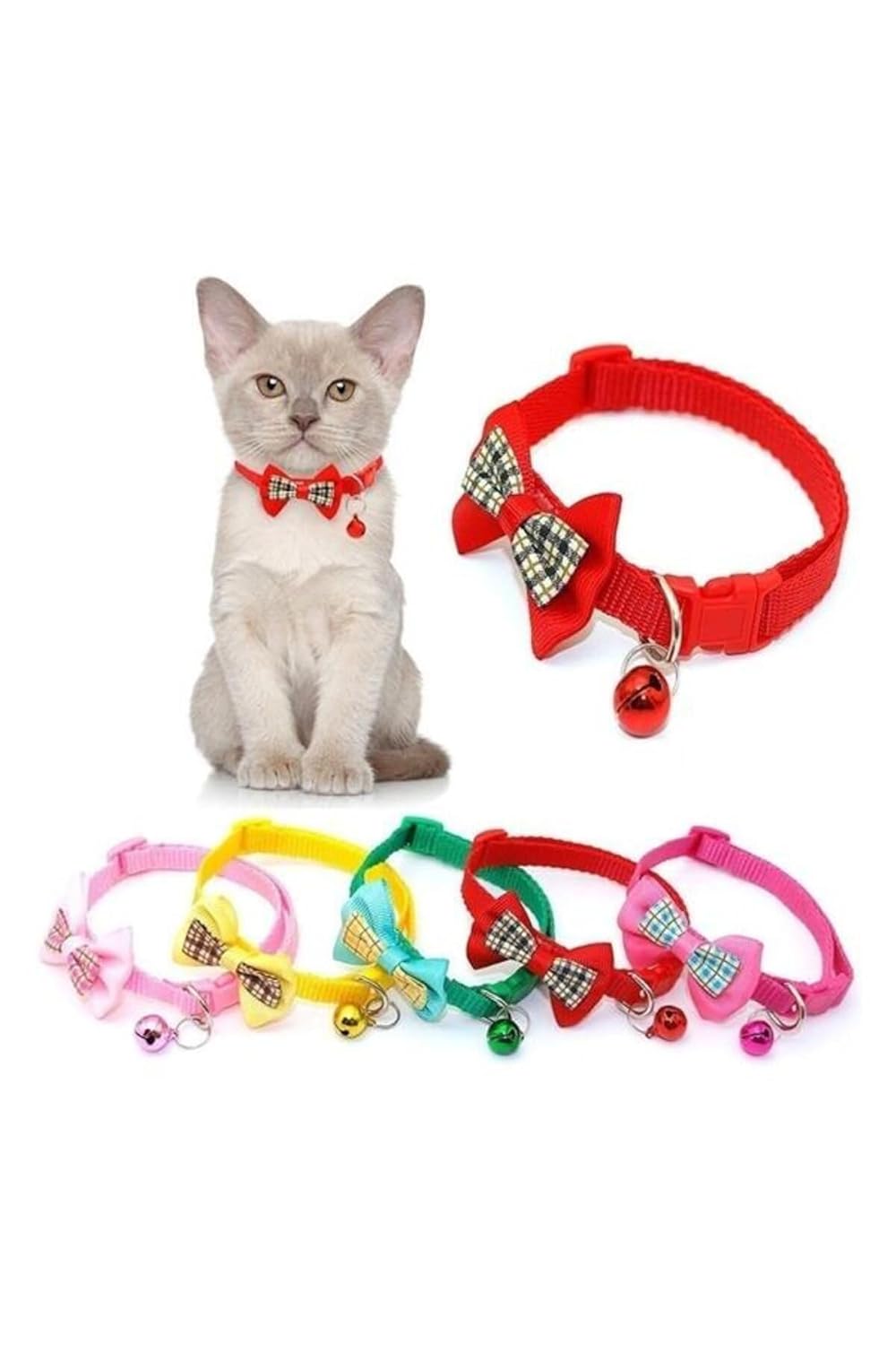 Glipet Papyonlu Kedi Boyun Tasması 19x1 Cm Yeşil