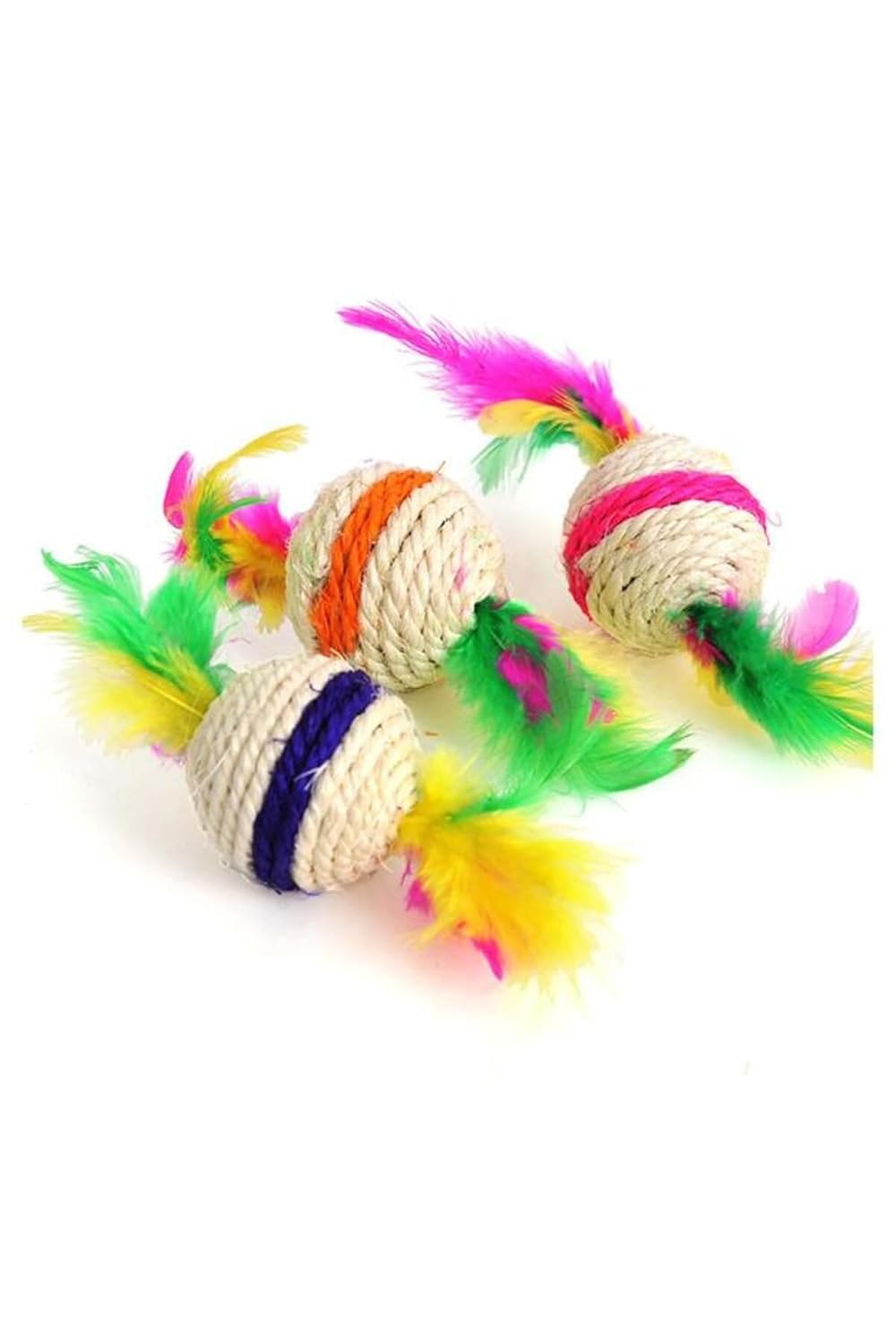 Glipet Çift Tüylü Örgü Kedi Oyun Topu 4.5 Cm