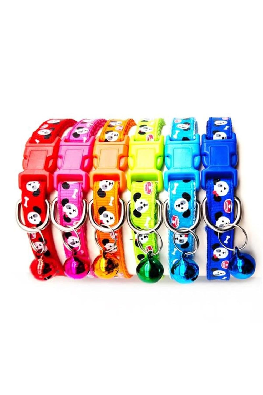 Glipet Puppy Desenli Zilli Dokuma Boyun Tasması 19x1 Cm Mavi