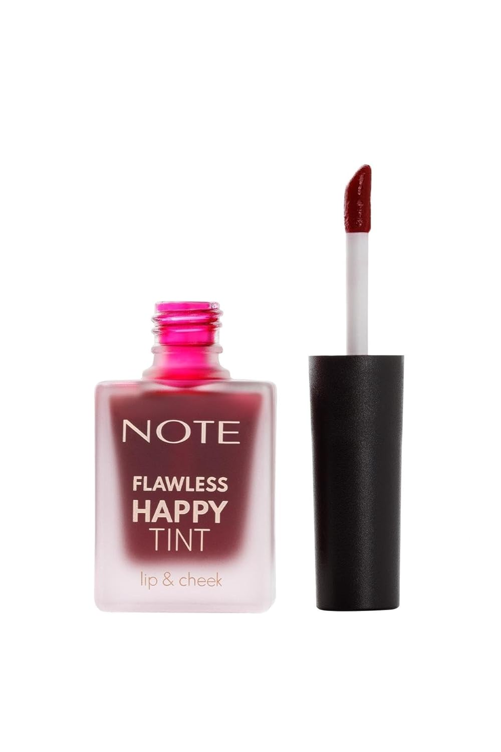 Note Flawless Happy Tint Lip & Cheek 02 Wild Cherry Dudak ve Yanak Renklendirici Likit Allık, Mor
