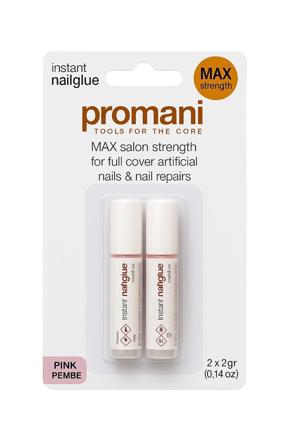 Promani Pembe Takma Tırnak Yapıştırıcısı 2x2 GR