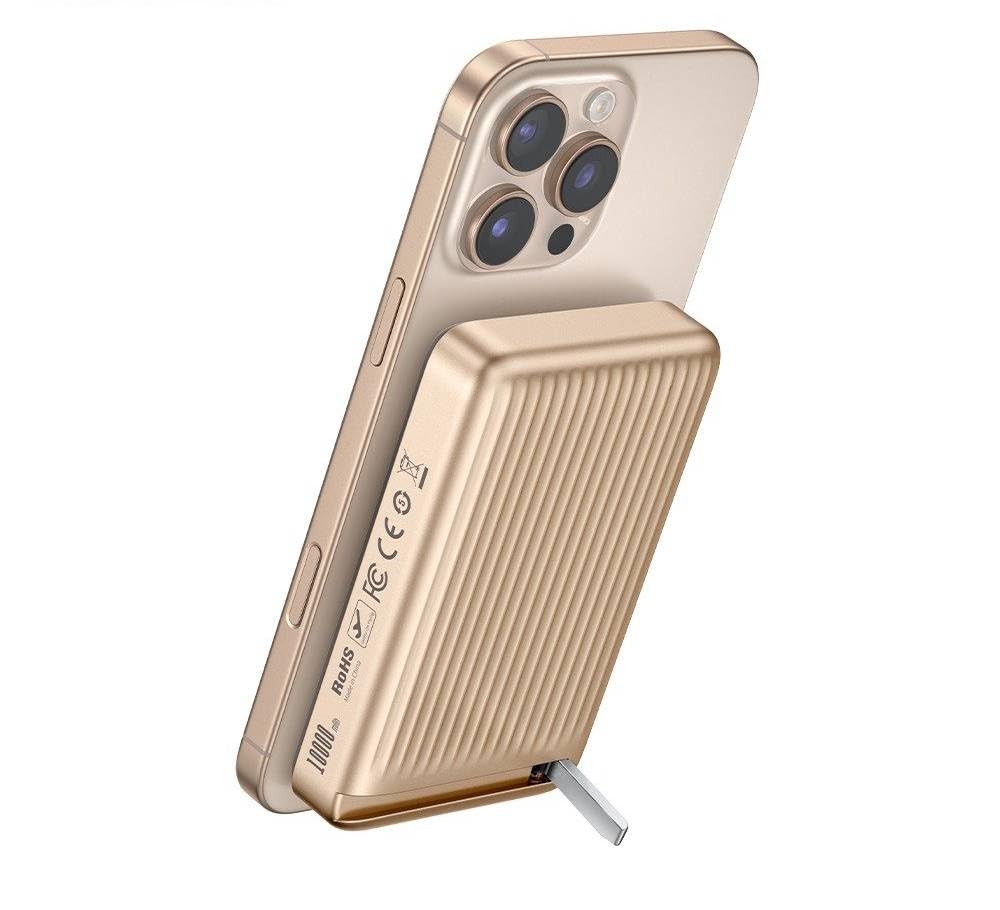 Mcdodo MC-7812 10.000 Mah 30 W Qi2 Manyetik Powerbank Gold