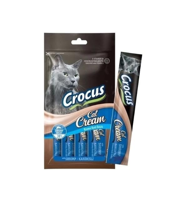 Crocus Karidesli Sıvı Kedi Ödül Maması 15 gr x 4 Adet