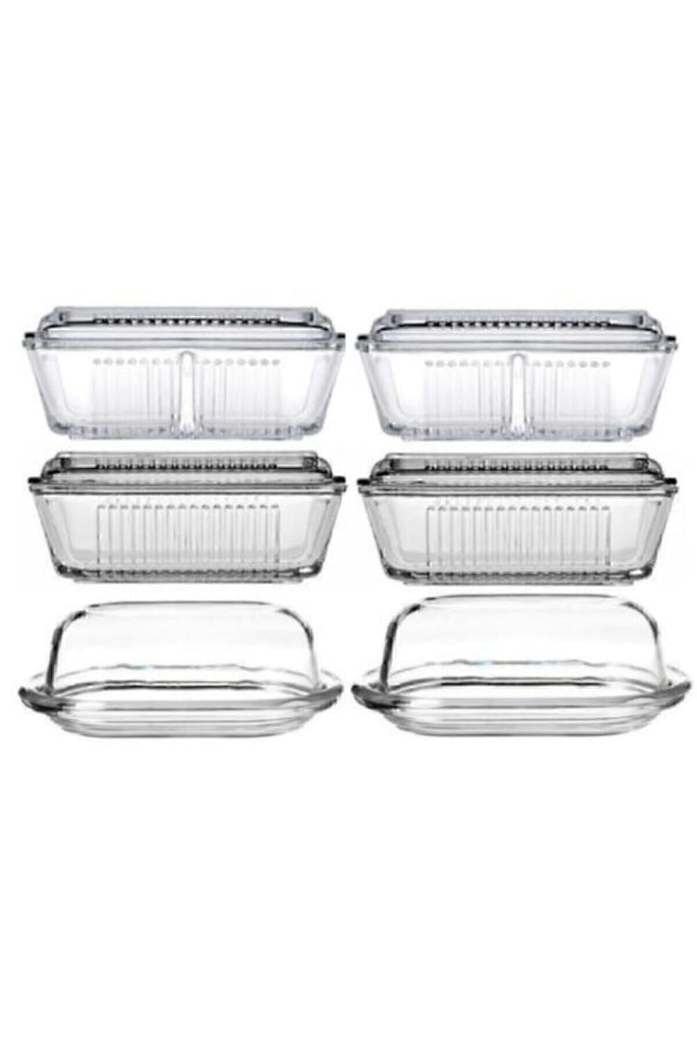Paşabahçe Basic Frigo 6lı Cam Kahvaltılık Tereyağlık Seti