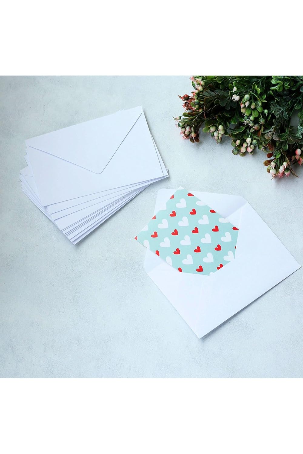 Bimotif Beyaz Zarf, 10.5X15.5 Cm 10 Adet