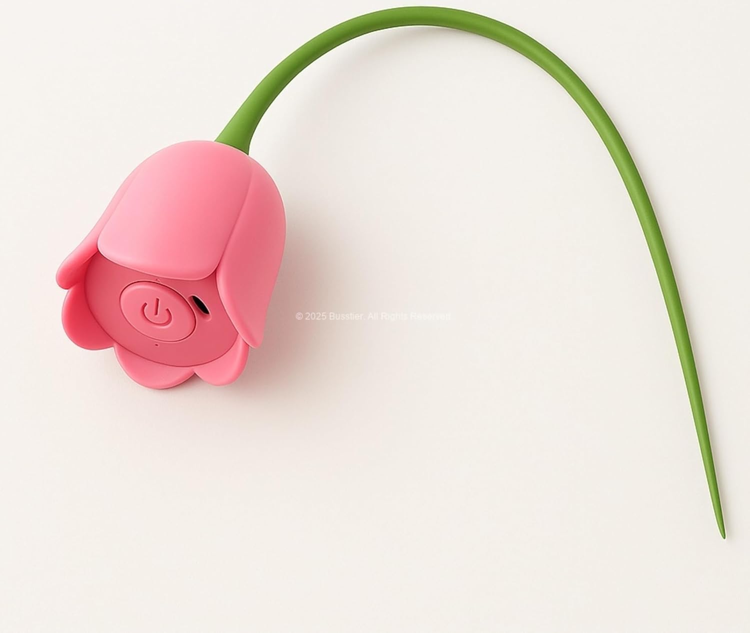 Busstier Akıllı İnteraktif Kedi Oyuncağı, Lale Şeklinde USB Şarjlı Otomatik Hareket Eden Silikon Saplı Eğlenceli Oyun Cihazı, Kediler İçin Evde Egzersiz ve Eğitim Amaçlı