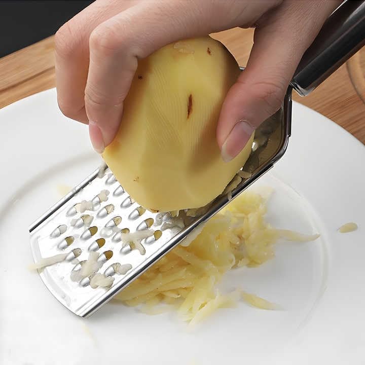 Deconox Silikon Saplı Paslanmaz Çelik Limon ve Peynir Rendesi, Keskin Çok Amaçlı Sebze ve Narenciye Dilimleyici, Mutfak Aksesuarı