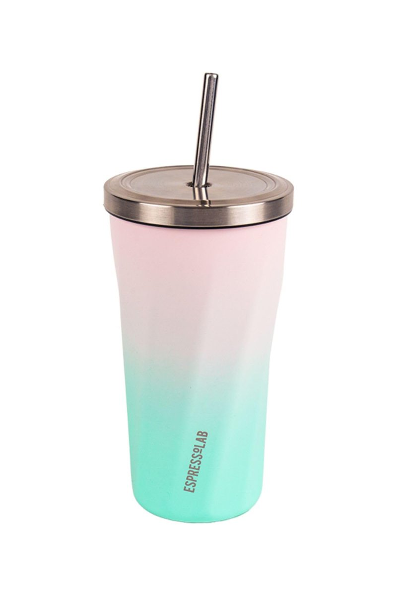 Paslanmaz Çelik Renk Geçişli Pipetli Mug Termos 500 ml No:79