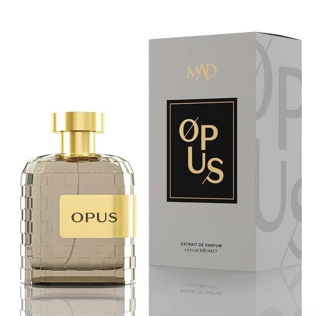 Mad Opus Extrait de Parfum 100 ml Niche Erkek Parfüm – Baharatlı ve Odunsu,Kakule, Lavanta ve Paçuli ile Etkileyici ve Kalıcı