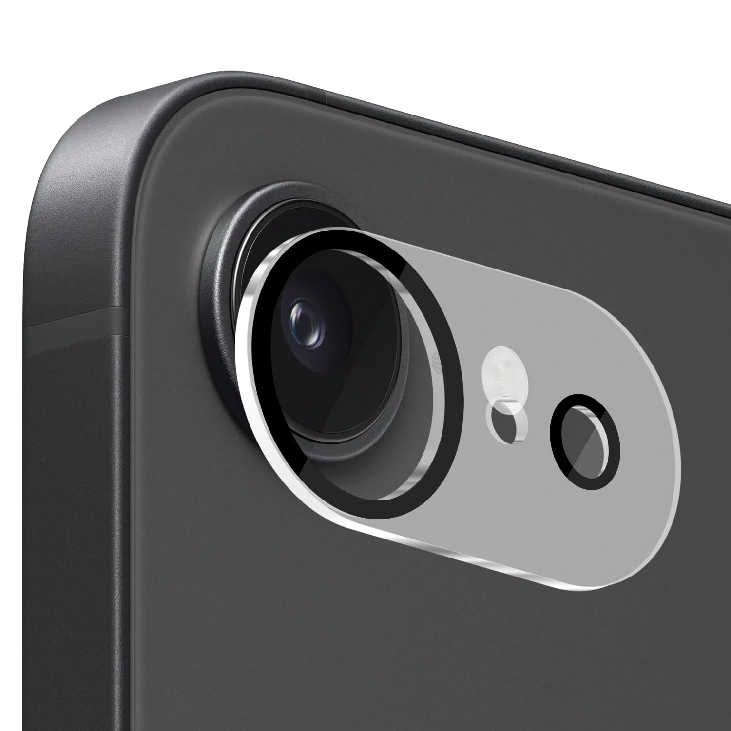 Zore Apple ile uyumlu iPhone 16E CL-07 Kamera Lens Koruyucu Siyah