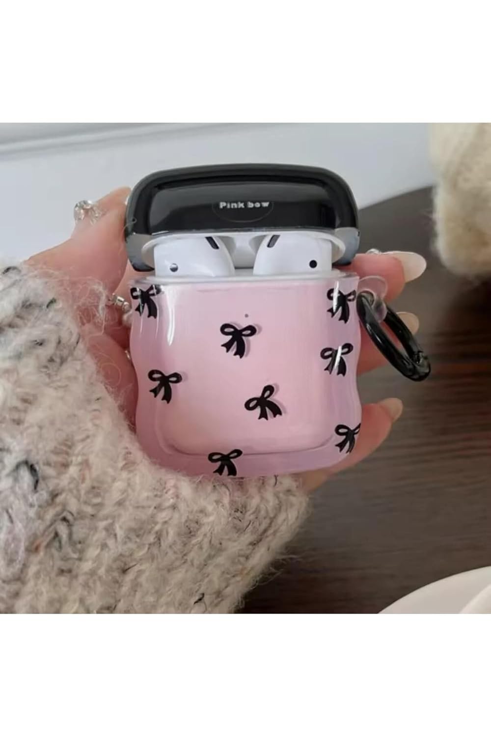 Airpods 1. NESİL VE 2. NESİL ile Uyumlu BaskıTasarımlı Kalın Koruyucu Silikon Kılıf - Baskıminikurdele