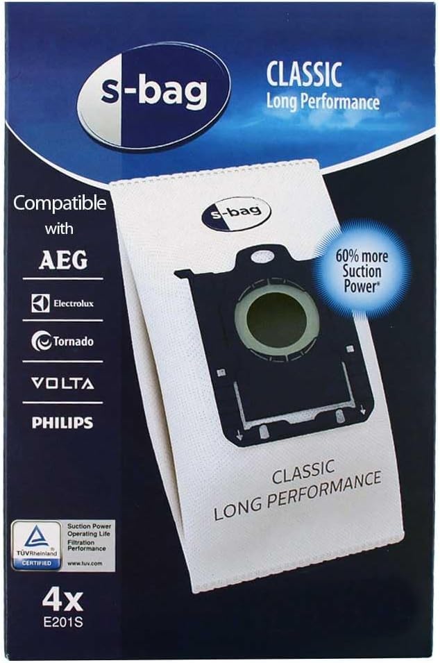 Philips Fc 8785 Performer Silent ile Uyumlu S-bag Toz Torbası 4'lü Paket