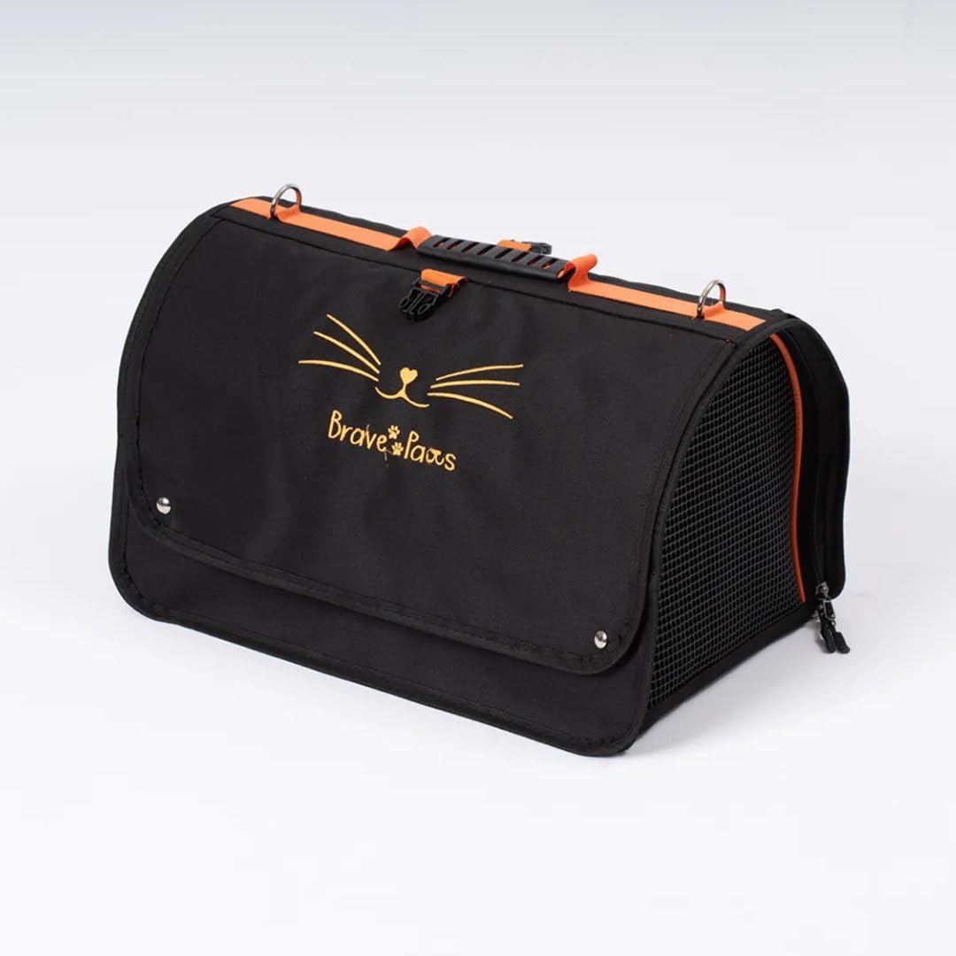 Reyo Brave Paws Flybag Plastik Yırtılmaz Fileli Kedi Ve Köpek Taşıma Çantası Seyahat Çantası Siyah 45x25x26cm