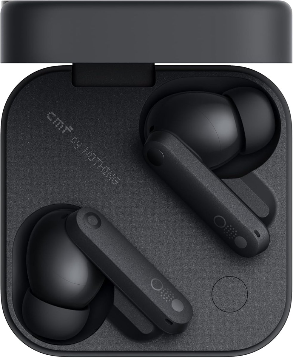 Nothing CMF by Nothing Buds Pro 2 – Kablosuz Kulaklık, HiFi Ses, 50 dB Akıllı Aktif Gürültü Azaltma, 6 HD Mikrofon ve Uzay Ses Efekti- Koyu Gri