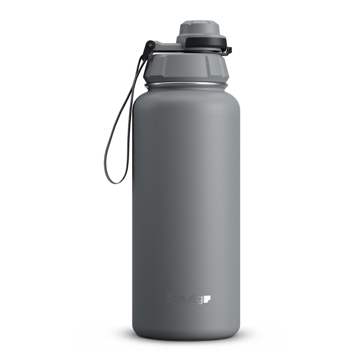 1 Hand Leak-Proof Sızdırmaz Çelik Termos 1000 Ml Grey ST-214