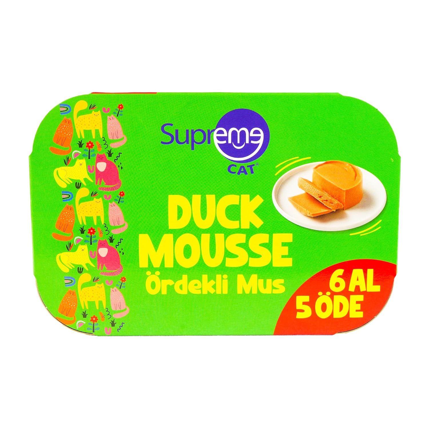 Supreme Cat Ördekli Püre 85gr 6 Al 5 Öde Islak Mama