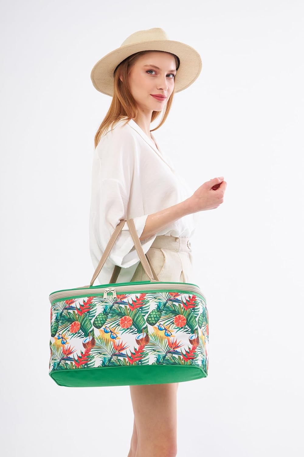 Superbag 22 Litre Mavi Piknik/kamp Çantası Sepeti. Termal Termos Çanta (SICAK-SOĞUK KORUMA SAĞLAR) Yeşil