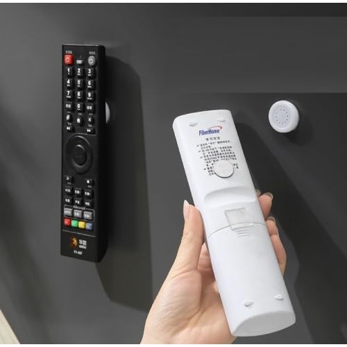Mıknatıslı Uzaktan Kumanda Sabitleyici 2 Adet, Televizyon-Klima Kumanda Tutucu Organizer Mıknatıs Özellikli, Çok Amaçlı Kablo, Kumanda Düzenleyici 2'li Set