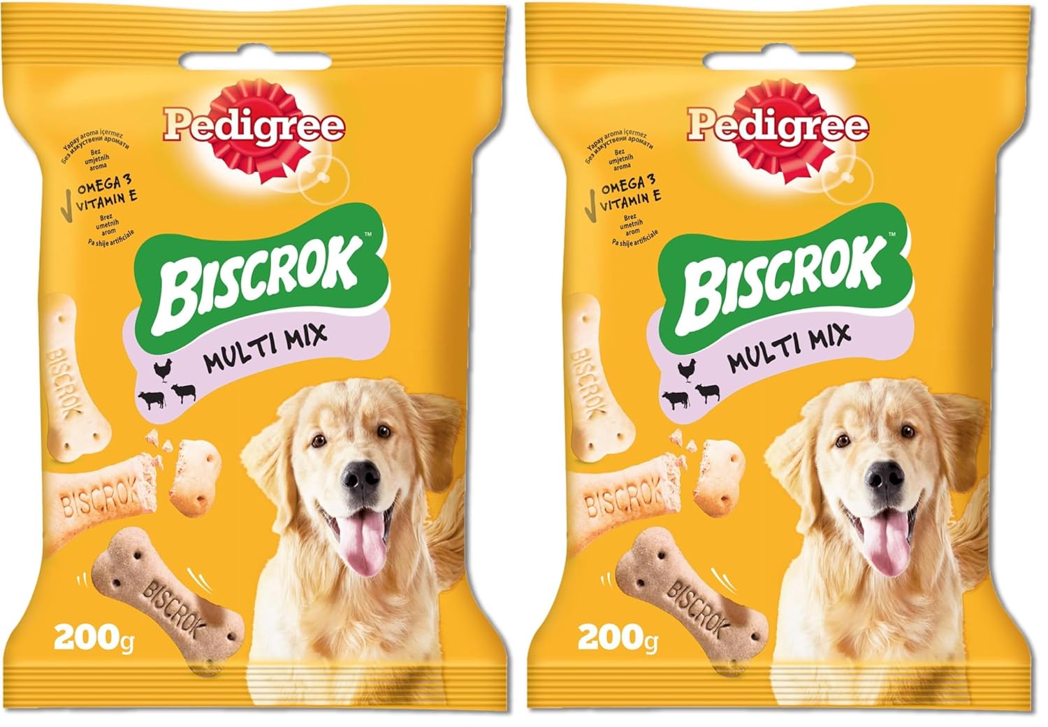 Pedigree Köpekler İçin Biscrok Ödül Bisküvisi, 200 Gr 2li paket