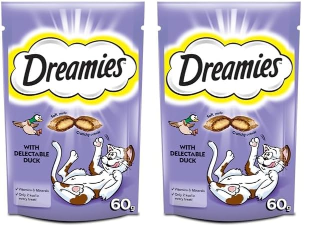 Dreamies Kedi Ördekli Ödül Maması 60 gr 2li paket