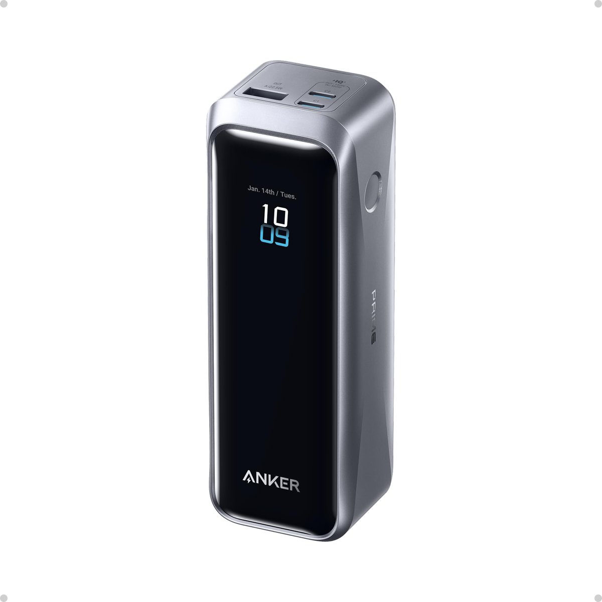 Anker Prime 20.100 mAh Power Bank, Taşınabilir Şarj Cihazı, 220W, 3 Bağlantı Noktası, LED Ekran, Siyah - A110B