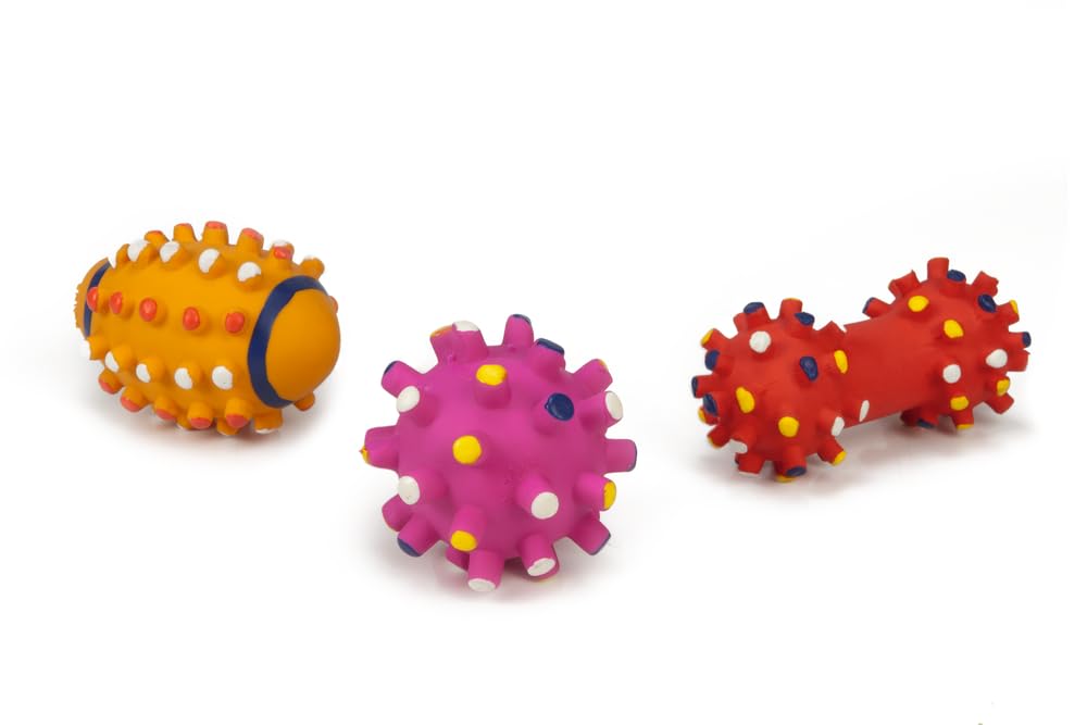 Beeztees Köpek Oyuncağı Top ve Dambıl, Lateks, 10,5cm