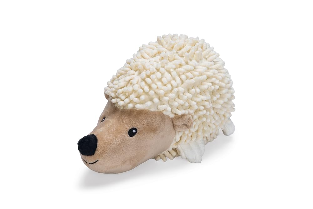 Beeztees Köpek Oyuncağı, Kirpi, Peluş, Beyaz, 26x14x15cm