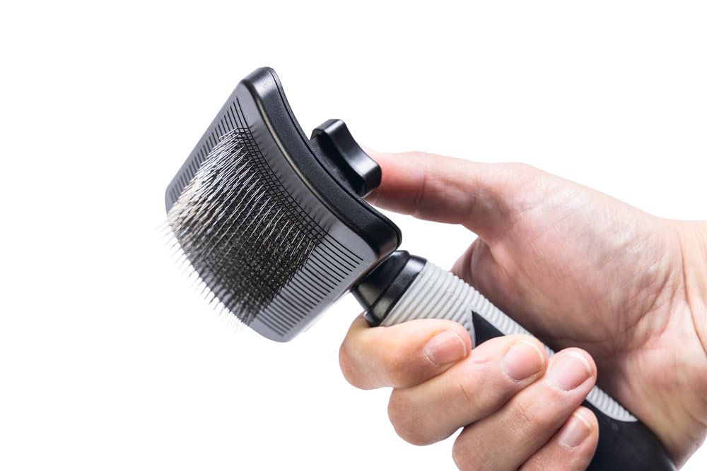 Beeztees Uzun Tüylü Köpek Tarağı, Siyah, 19x10,5x5cm