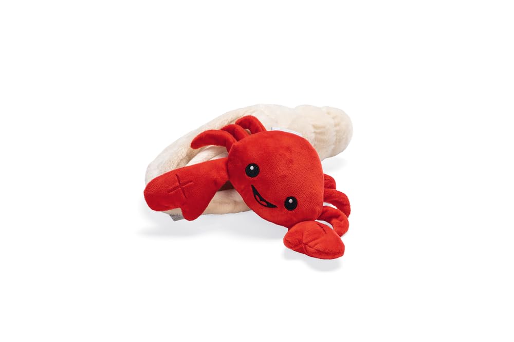 Beeztees Köpek Ödül Saklama Oyuncağı, Sesli, Istakoz, Peluş, Kırmızı, 31x20x7cm