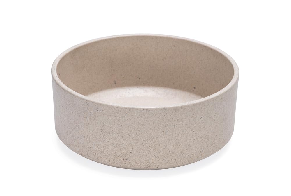 Beeztees DBL Köpek Mama Su Kabı, Bambu, Bej, 17cm, 800ml