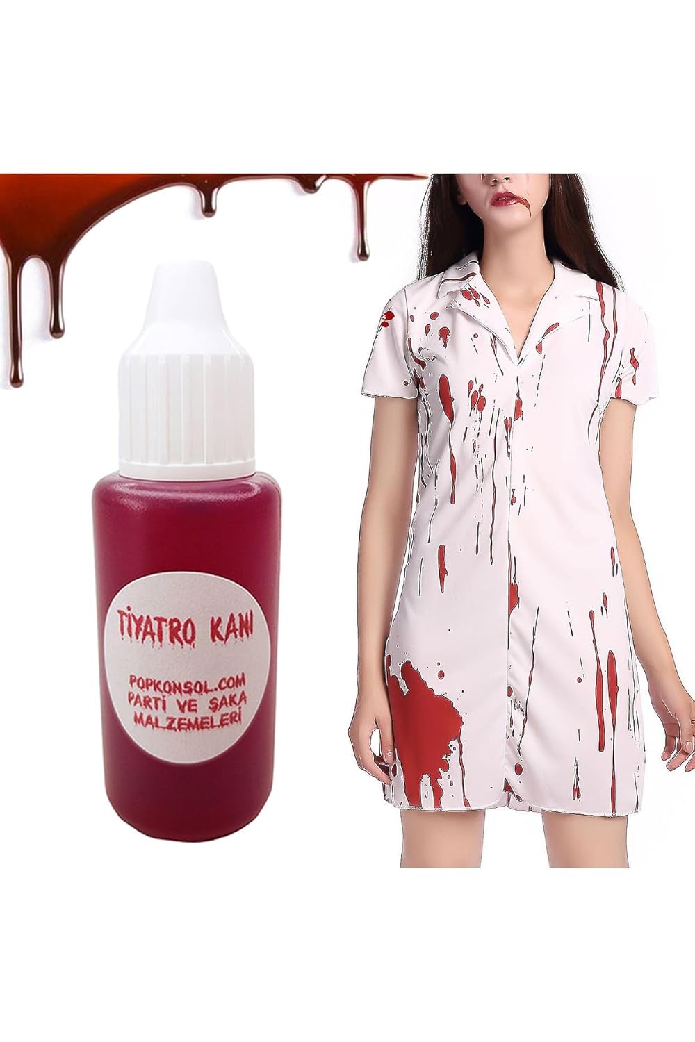 POP KONSOL 1 Adet Yapay Tiyatro Şaka Kanı Hallowen Sahte Kan PP190301