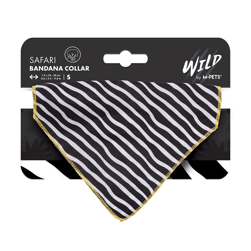 M-PETS WILD SAFARI BANDANA COLLAR (S)