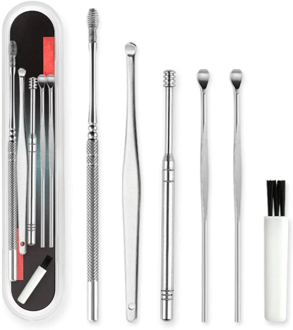 AEE® 4'lü Kutulu Paslanmaz Çelik Komedon Akne Siyah Nokta Sivilce Siğil Temizleyici Çıkarıcı Seti Gümüş