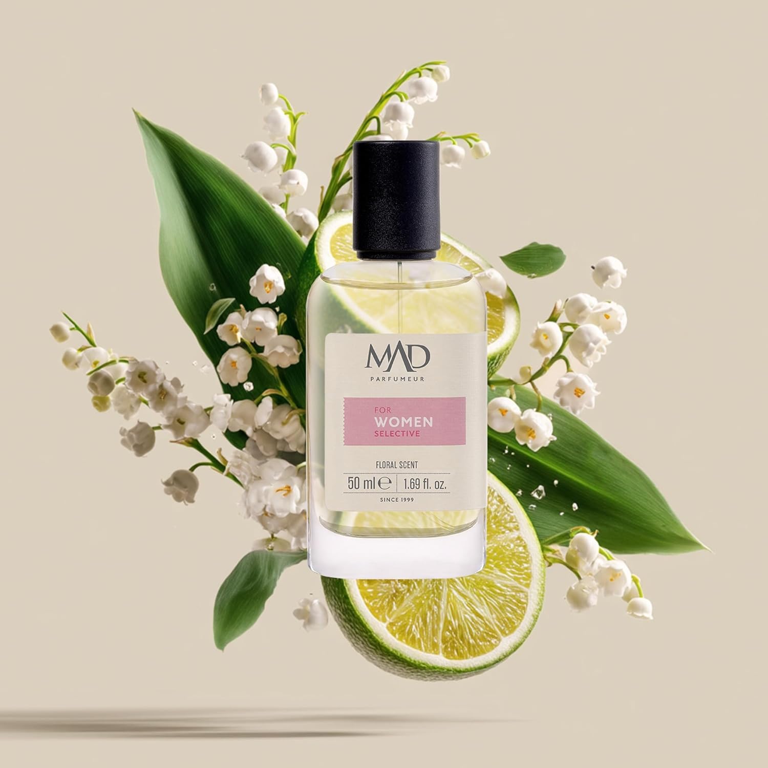 Mad N101 Selective Eau de Parfum (EDP) 50 ml-Şeftali, Yasemin ve Sandal Ağacı ile Taze ve Kalıcı Çiçeksi Kadın Parfümü
