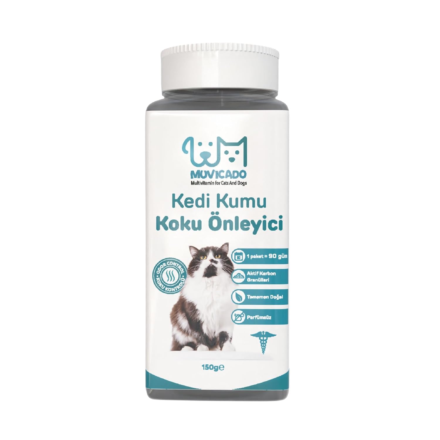 Muvicado Kedi Kumu Koku Giderici Kedi Kumu Aktif Karbon Parfümsüz 150 gr.