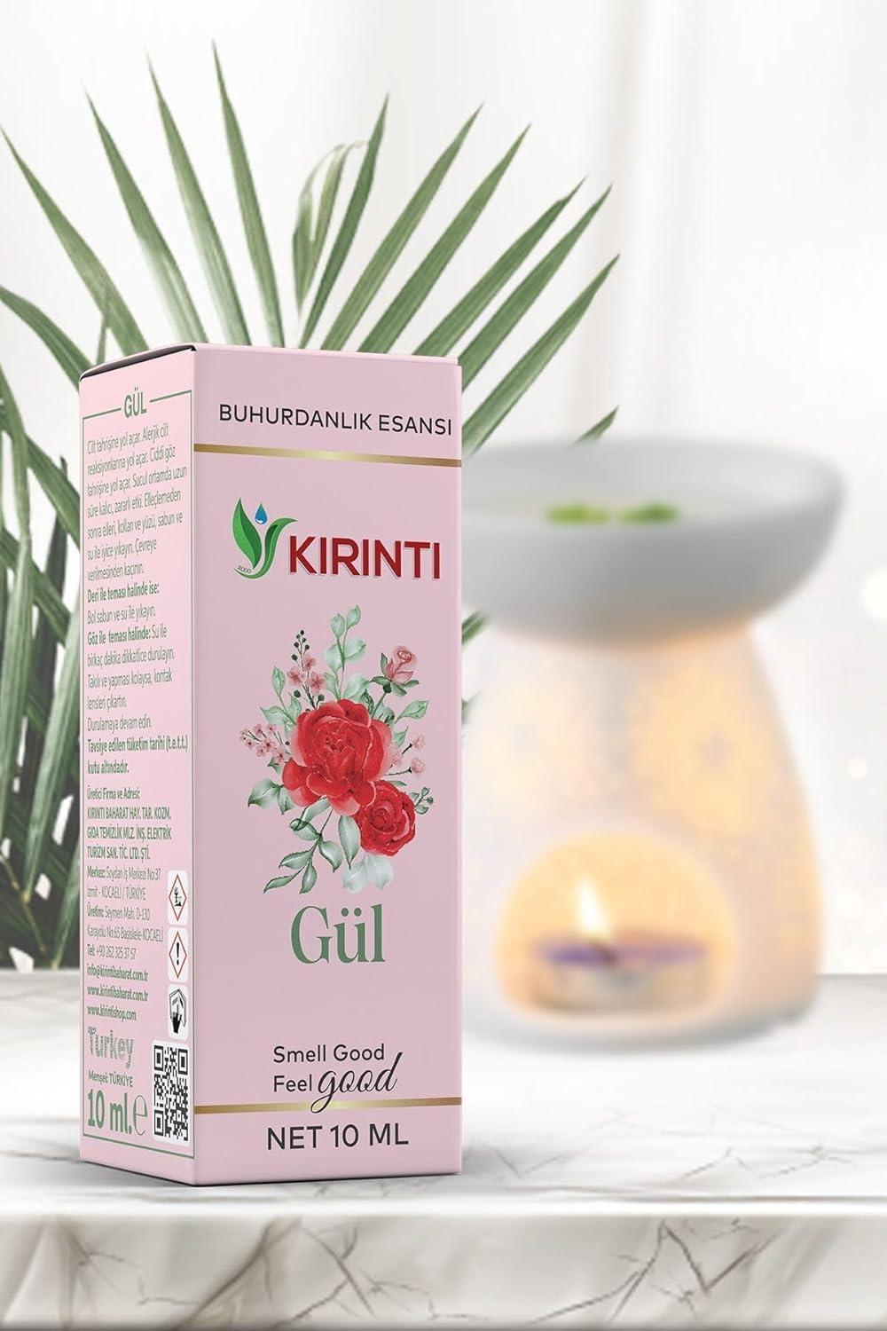 KIRINTI 2000 Gül Kokulu Buhurdanlık Esansı 10 Ml