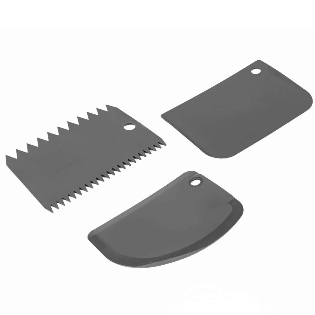 3’lü Hamur Pasta Kesici Kazıyıcı Dilimleyici Şekillendirici Plastik Aparat (Asortili)