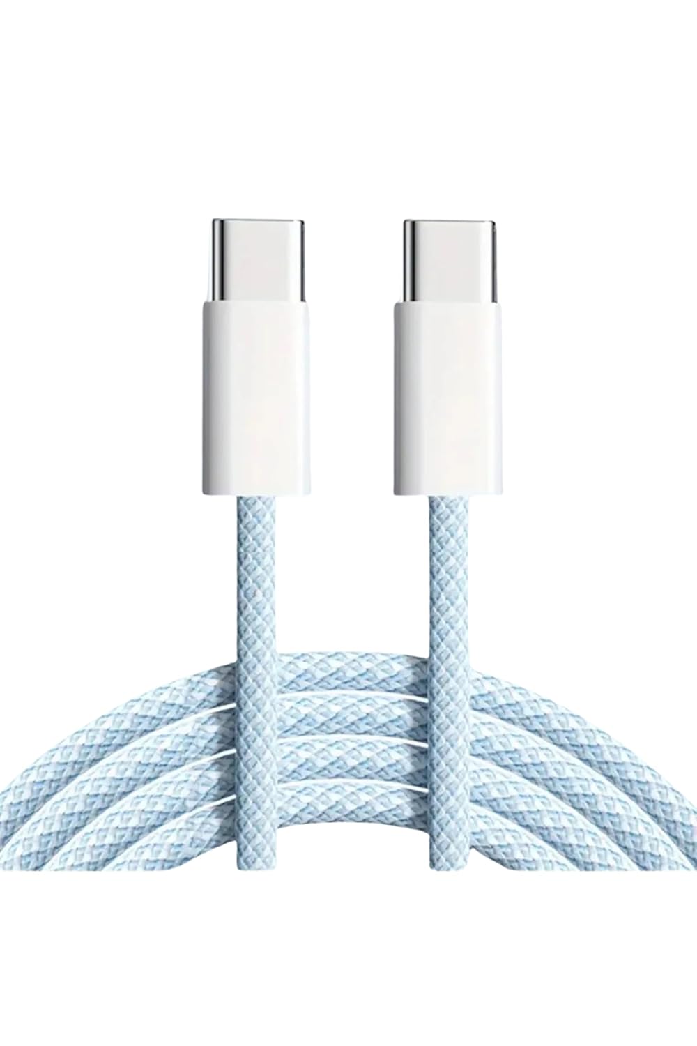Onomo Type-C USB Şarj Kablosu, 60W Hızlı Şarj, 48 Telli Örgü Kablo, 2 Metre, Mavi