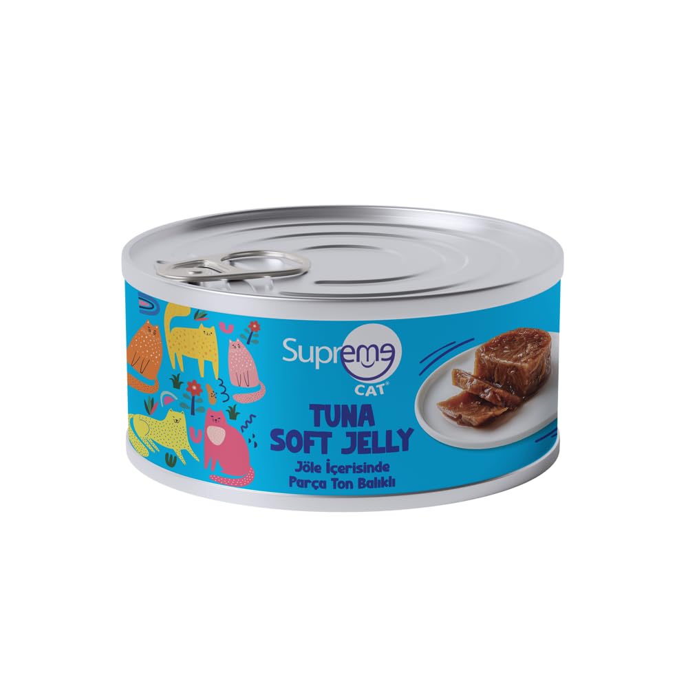 Supreme Cat Parça Ton Balıklı/Jöle İçerisinde 85gr 24'lü Islak Mama