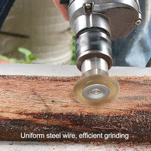 AEE® 6'lı Çelik Tel Çanak Fırça Seti Matkap Ucu Dairesel Pas Sökücü Temizleme Yağ Çapak Alma Parlatma Sıyırma Zımpara Ahşap Metal Çelik Kaynak Boya Çıkarıcı Kazıma Aparatı