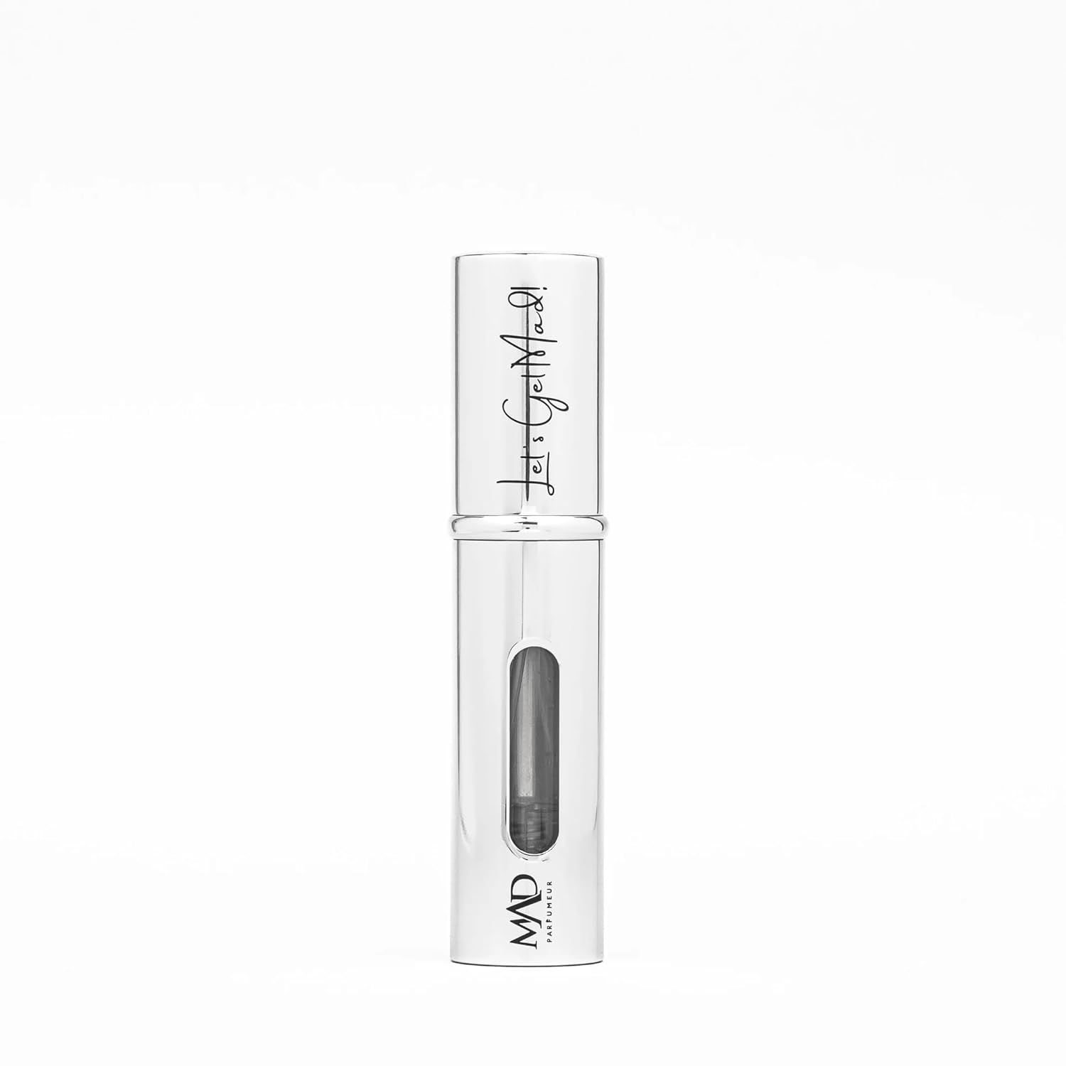 Mad Doldurulabilir 5 ml Silver Cep Parfüm Şişesi – Gümüş Renkli, Kompakt ve Taşınabilir Parfüm Kabı