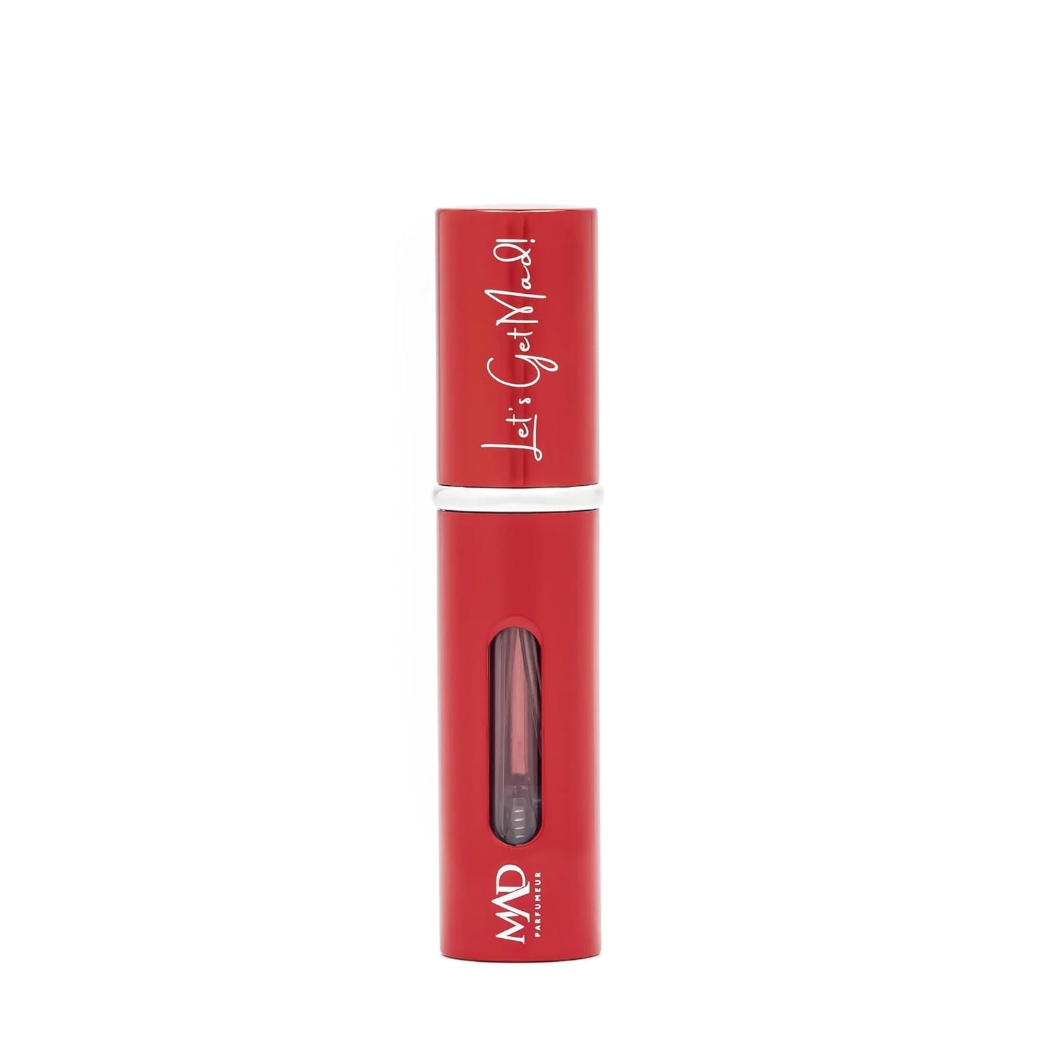 Mad Doldurulabilir 5 ml Red Cep Parfüm Şişesi – Seyahat Tipi, Taşınabilir ve Valfli Mini Parfüm Kabı