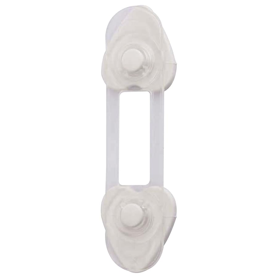 Biriciks 6 Adet Çocuk Güvenlik Dolap Kilidi, Beyaz, Mini Çok Amaçlı Çekmece Kilidi, 1-6 Yaş