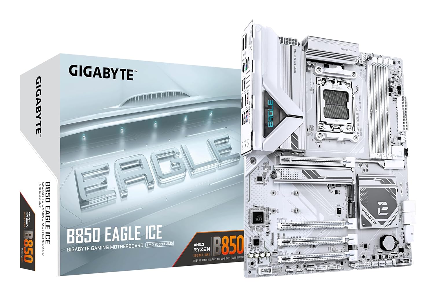 GIGABYTE ANAKART AMD AM5 ATX B850 EAGLE ICE