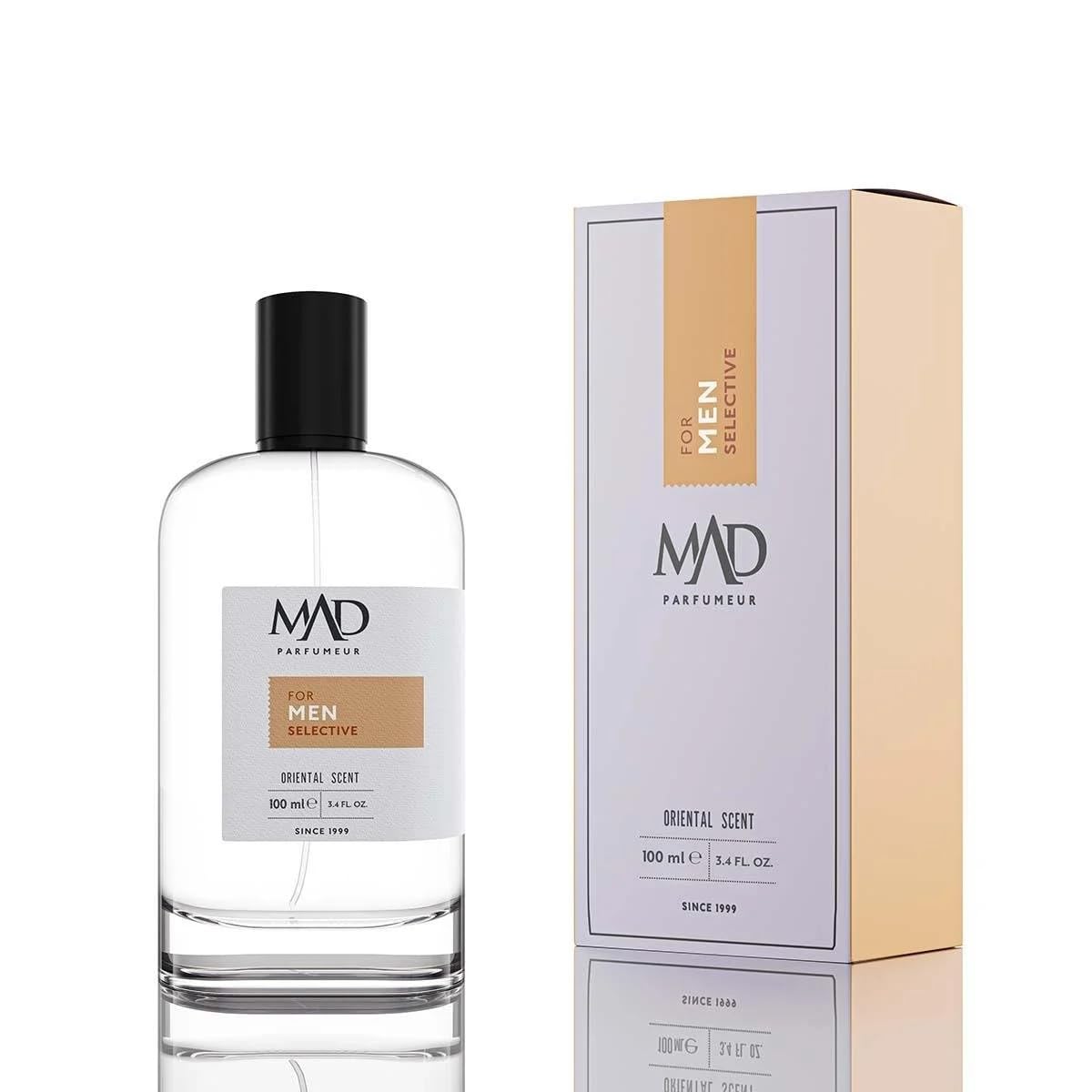 Mad W129 Selective Eau de Parfum (EDP) 100 ml Erkek Parfüm – Elma, Gül ve Vanilya ile Meyvemsi, Çiçeksi ve Kalıcı Oryantal