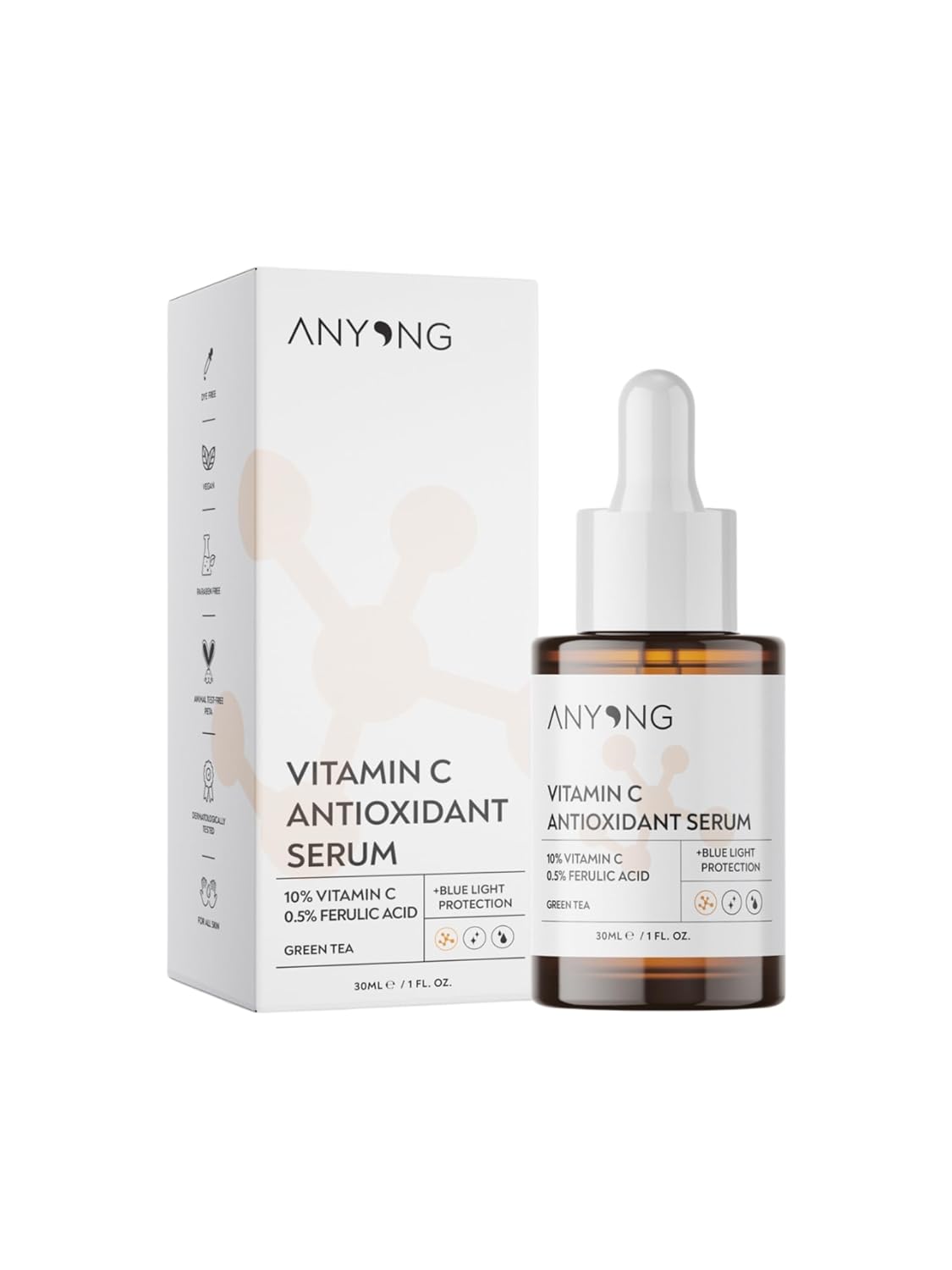 Anyong C Vitamini Aydınlatıcı Ve Ton Eşitleyici Serum 30 ml /%10 Vitamin C &%0,5 Ferulik Asit
